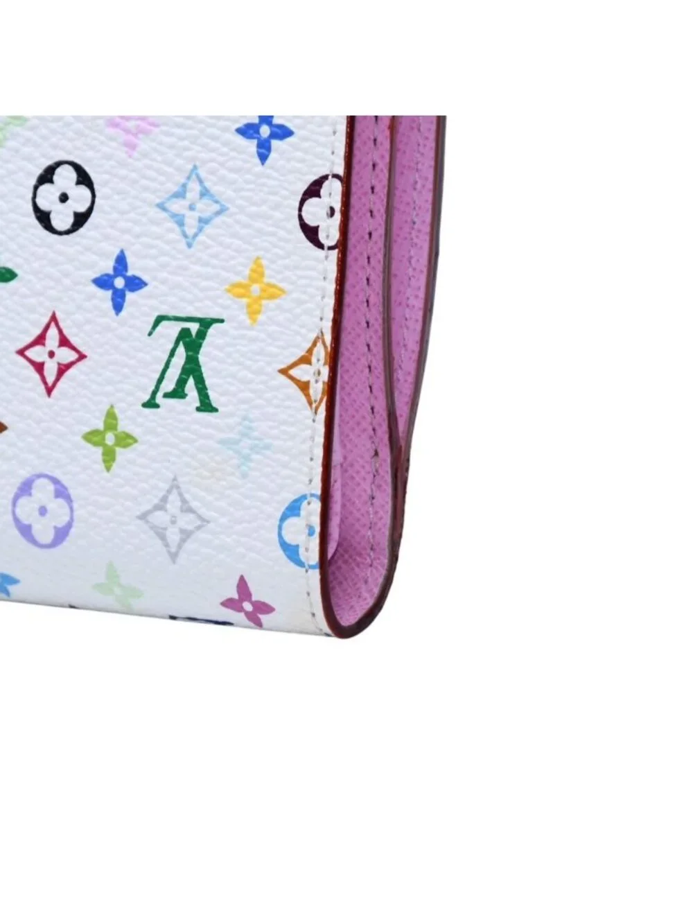 Louis Vuitton Portefeuille Koala Trifold Wallet Monogram Multicolor White